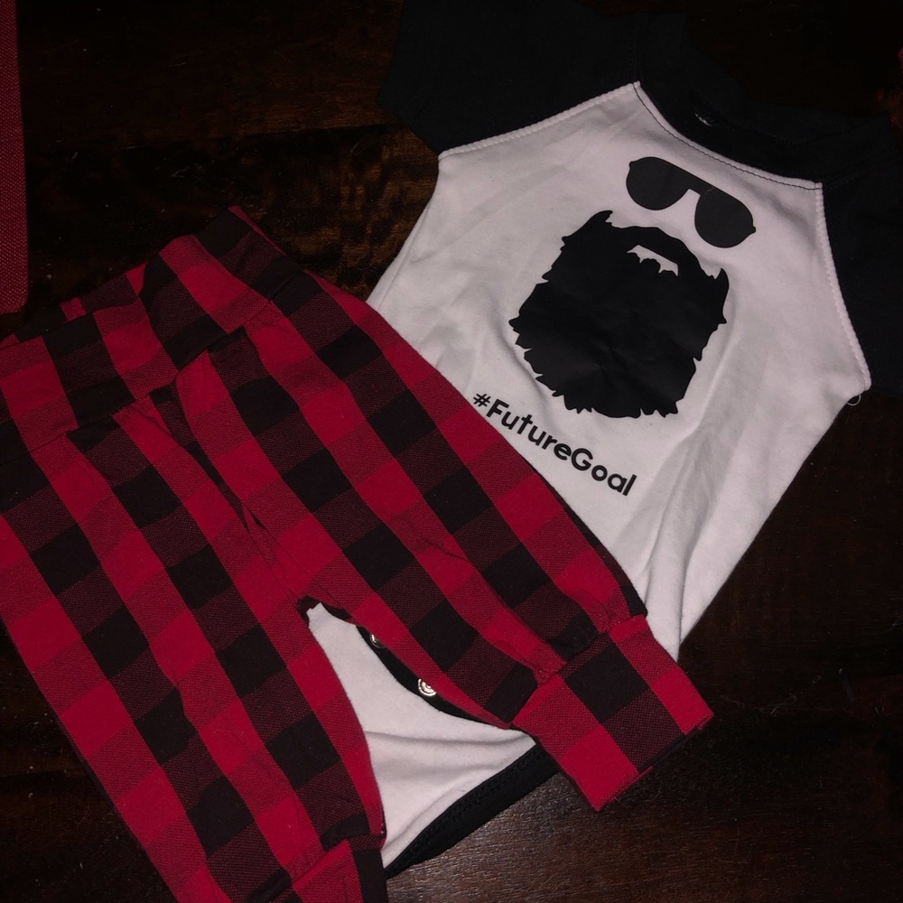 Hipster baby boy outfit